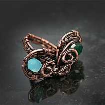 Coppery ring - Butterfly