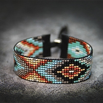 Ethnic bracelet - beading - Edam