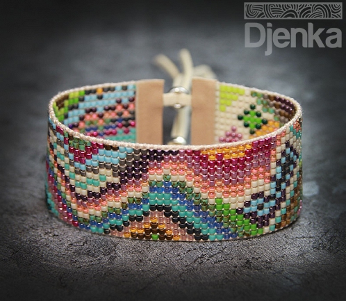 Ethnic bracelet - beading - Leduc