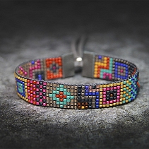 Ethnic bracelet - beading - Carlsbad