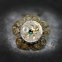 Steampunk ring - Aster